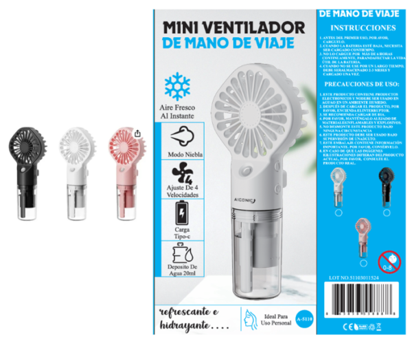 VENTILADOR MINI DE MANO A-5110
