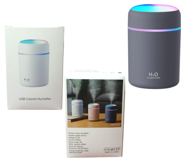 HUMIDIFICADOR CON LUZ LED CM-9S