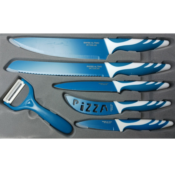 SET DE CUCHILLOS COLOR AZUL 5 PCS SA-2212KS - Imagen 2