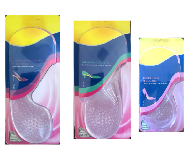 PLANTILLAS DE GEL CONFORT / DISCRET / TACÓN