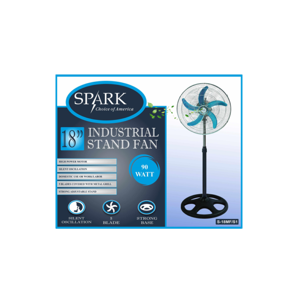 VENTILADOR DE PIE 18” 5 ASPAS  S-18MF/S1