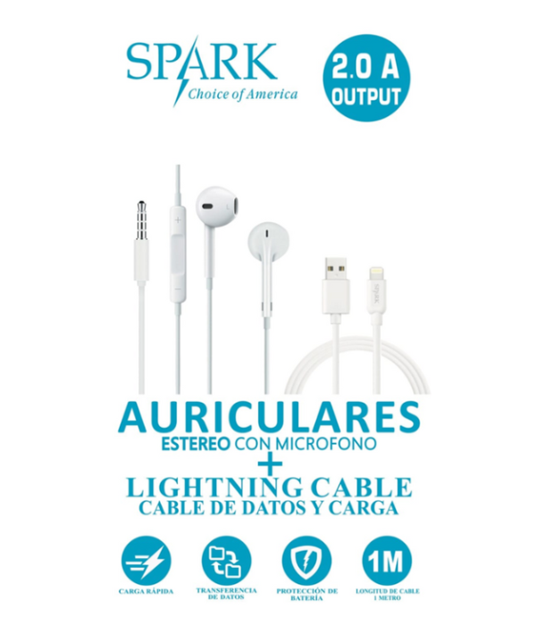 AURICULARES BOX CON CABLE LIGHTNING S-29EPC