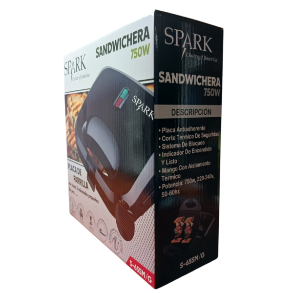 SANDWICHERA 750 W S-65SM/G - Imagen 2