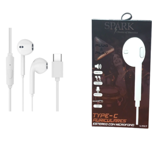 AURICULAR PARA DISPOSITIVOS CON CONECTOR DE TIPO C S-99EP