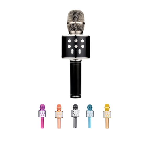 MICRÓFONO DE BOLA  FUNCIÓN KARAOKE INALÁMBRICO WS-858