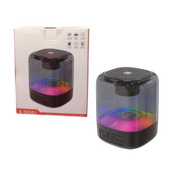 ALTAVOZ BLUETOOTH CON LUCES MULTICOLOR A-1032