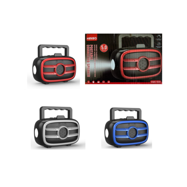 ALTAVOZ MINI CON LINTERNA Y SOPORTE PARA MÓVIL  KMS-02A