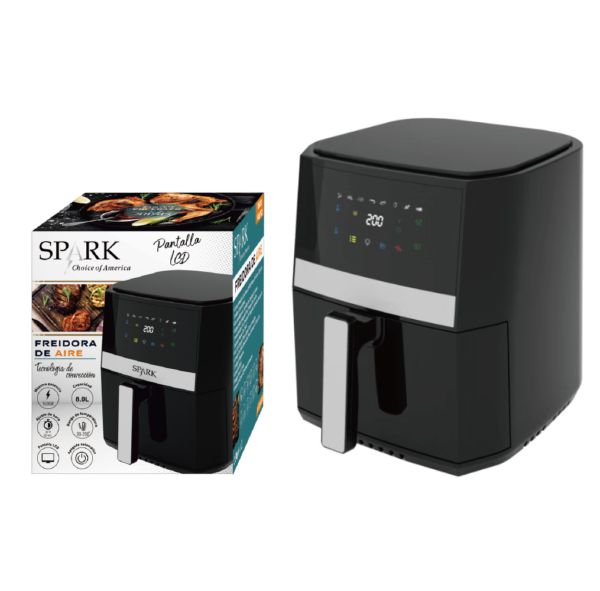 FREIDORA DE AIRE DIGITAL 1500W, 8L S-139AF/8